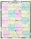 Steele County Map, Traill and Steele Counties 1892